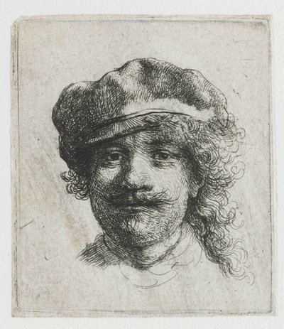 Self-Portrait with Beret by Rembrandt van Rijn