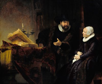 The Mennonite Preacher Anslo and his Wife by Rembrandt van Rijn
