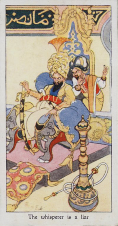 Eastern Proverb: The whisperer is a liar by René Bull