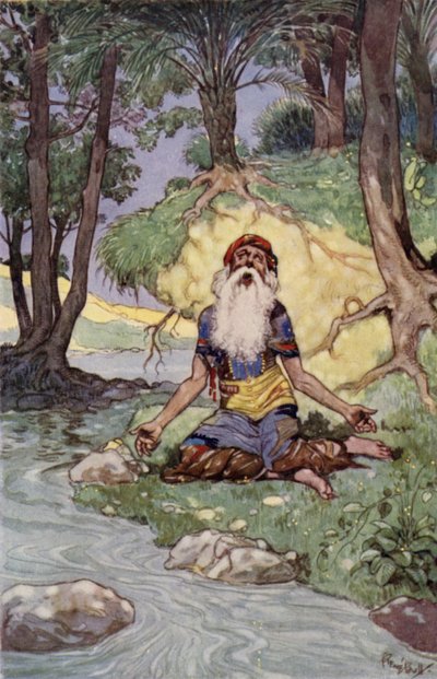 The Old Man of the Sea by René Bull