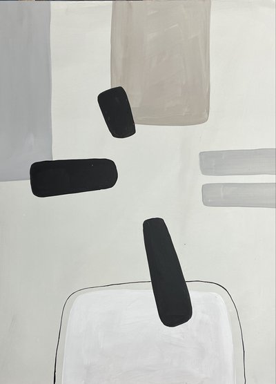 Modern Neutral Shapes by Renate Holzner