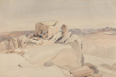 The Summit of Mount Sinai or Jebel Musa, 1840 by Rev. Edward Thomas Daniell
