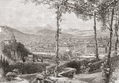 Turin, Italy in the late 19th century, from Italian Pictures by Rev. Samuel Manning by Reverend Samuel Manning