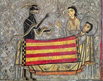The Death of St. Martin of Tours (detail) by Ribagorça Workshop Johannes Pintor