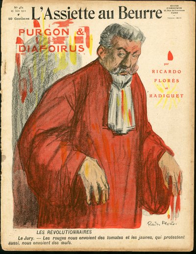Cover of The Butter Plate, number 482, Satirical in Colors by Ricardo Flores