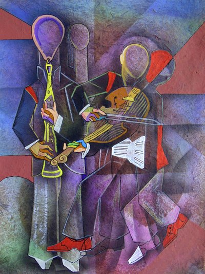 Cubist Jazz Musicians by Ricardo Maya