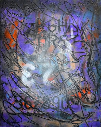 Vibrant Purple Chaos by Ricardo Maya
