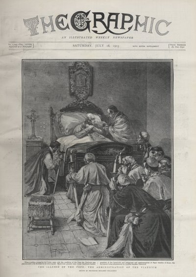 The illness of Pope Leo XII by Riccardo Pellegrini