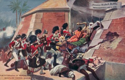 Death of Tipu Sahib, Battle of Seringapatam, India, Fourth Anglo-Mysore War, 1799 by Richard Caton II Woodville