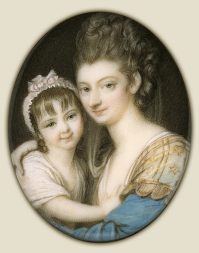 Portrait of a Mother and Daughter by Richard Cosway