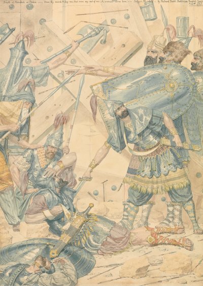 Death of Abimelech at Thebez by Richard Dadd