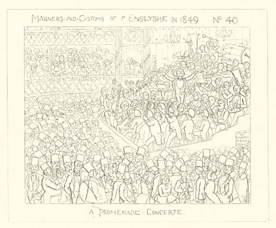 A Promenade Concert (1849) by Richard Doyle