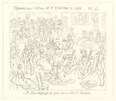 A Few Friends to Tea and a Little Music by Richard Doyle