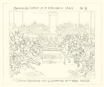 The Commons Resolved into a Committee of the Whole House by Richard Doyle
