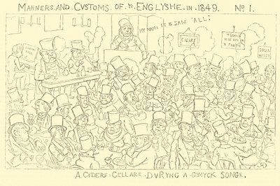 A Cider Cellar during a Comic Song by Richard Doyle