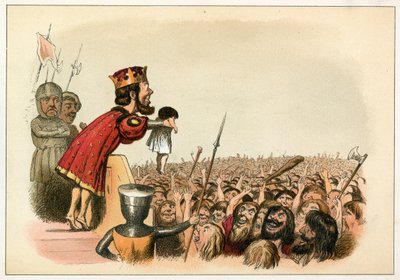 King Edward I Presenting His Son as Prince of Wales by Richard Doyle