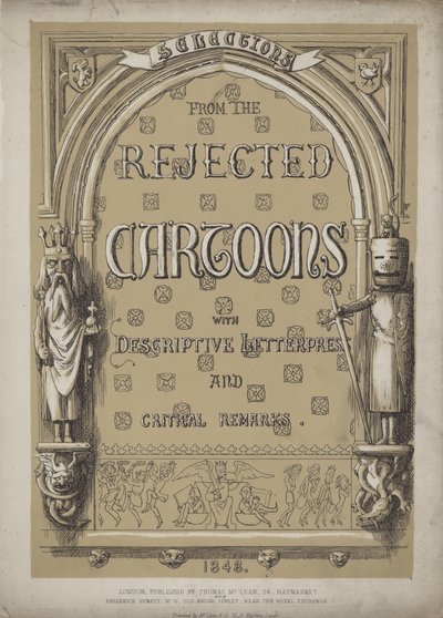 Title page for Selections from the Rejected Cartoons by Richard Doyle