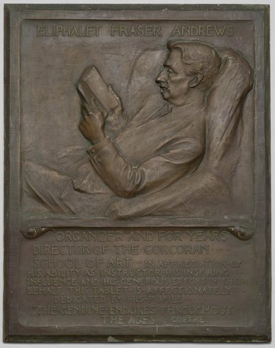 Memorial Tablet to the Late E. F. Andrews by Richard Edwin Brooks