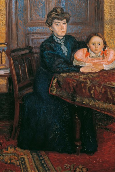 Woman with Child Mathilde Schönberg with Daughter Gertrud by Richard Gerstl