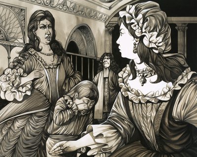 Caroline of Brandenburg-Ansbach Beating One of Her Children by Richard Hook