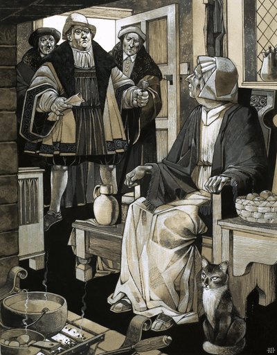 Mother Shipton welcomes three guests by Richard Hook