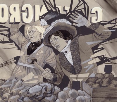 Suffragettes Breaking Windows by Richard Hook
