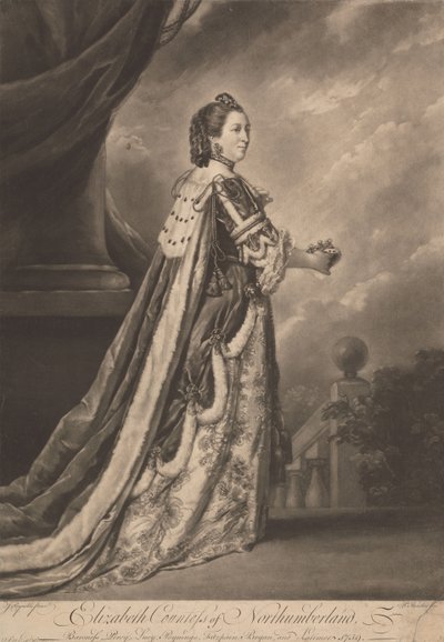 Elizabeth Countess of Northumberland, Baroness Percy, Lucy, Poynings, Fitzpain, Bryan, and Latimer by Richard Houston
