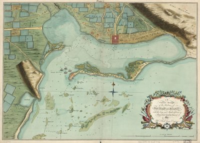 A Correct Draught of the Harbours of Port Royal and Kingston, with the Keys and Shoals Adjacent &c. from a Late Accurate Survey, by Mr. Richd Jones, Engineer by Richard; Mynde Jones