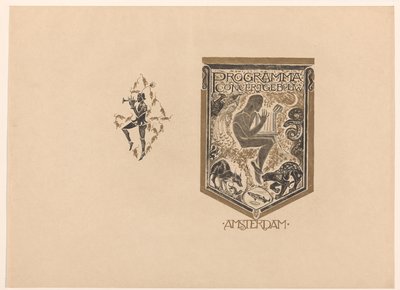 Cover Design for: Program of the Concertgebouw Amsterdam by Richard Nicolaüs Roland Holst