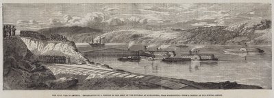 The Civil War in America, Embarkation of a Portion of the Army of the Potomac at Alexandria, near Washington by Richard Principal Leitch