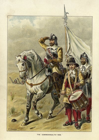 Epochs of the British Army - The Commonwealth by Richard Simkin