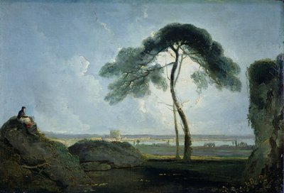 Italian Landscape with Stone Pine by Richard Wilson