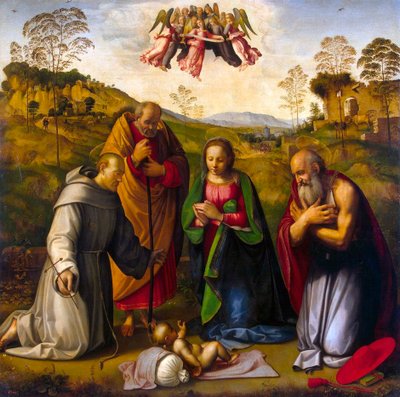 The Virgin with Child and Saints Francis and Jerome by Ridolfo Ghirlandaio