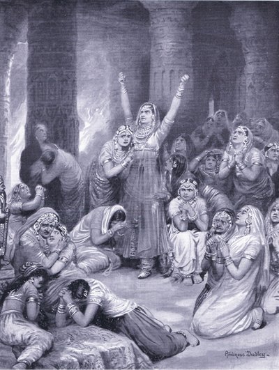 The Rajput Ceremony of Jakhur 1567 AD by Robert Ambrose Dudley