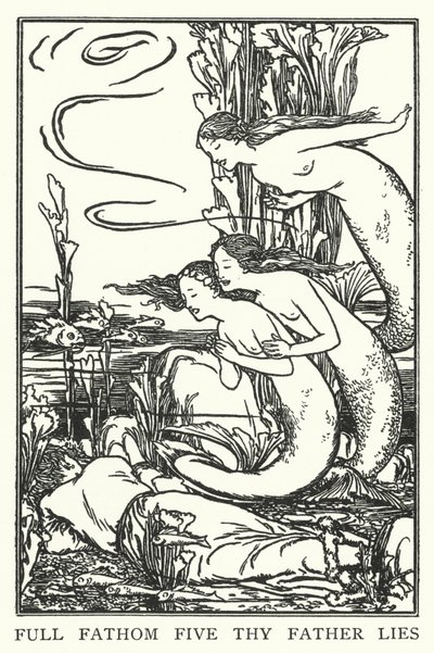 Full fathom five thy father lies by Robert Anning Bell