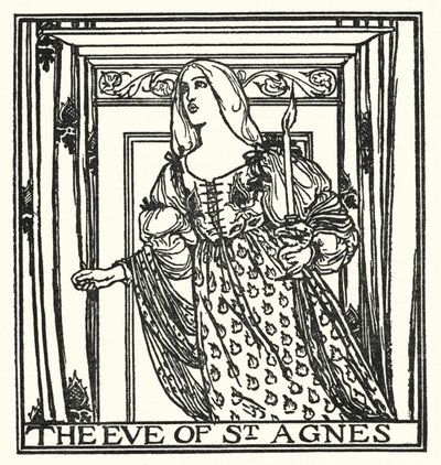 Illustration for Poems by John Keats: The Eve of St Agnes by Robert Anning Bell