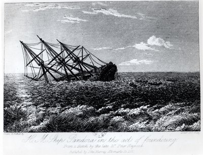 H.M. Pandora foundering, from 