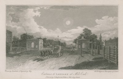 Entrance to London at Mile End by Robert Blemell Schnebbelie
