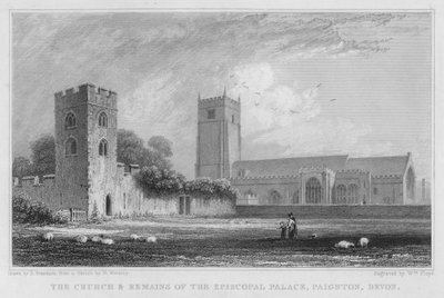 The Church and Remains of the Episcopal Palace, Paignton, Devon by Robert Brandard