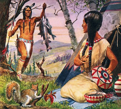 Hiawatha and Minnehaha by Robert Brook