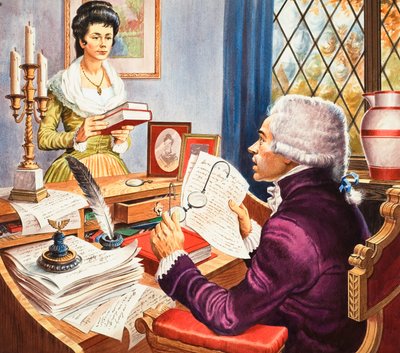Robespierre and Eleanore Duplay by Robert Brook