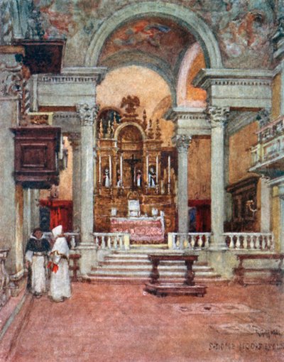 Interior of the Convent Church of the Dominicans at San Domenico di Fiesole by Robert Charles Goff