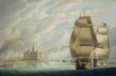 Nelson Forcing the Passage of the Sound, 30 March 1801, Prior to the Battle of Copenhagen by Robert Dodd