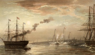 The Royal Yacht off Margate, 5 March 1863 by Robert Dudley