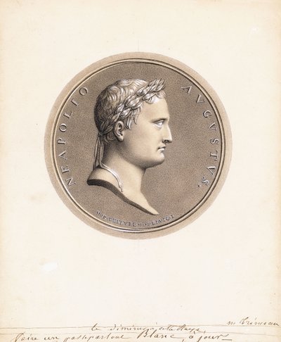 Emperor Napoleon I, in Profile to the Right - A Design for a Medal by Robert Lefevre