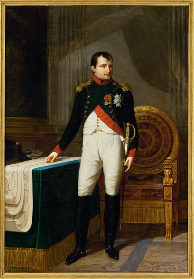 Emperor Napoleon I as Colonel of the Chasseurs à Cheval of the Guard by Robert Lefevre