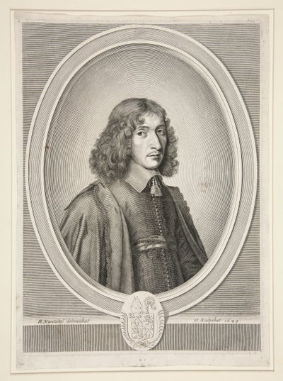 François Molé, Abbot of Sainte-Croix of Bordeaux, then Master of Requests (1625-1712) by Robert Nanteuil