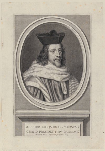 Portrait of Jacques Le Coigneux by Robert Nanteuil