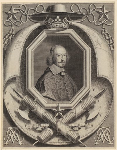 Portrait of Cardinal Jules Mazarin by Robert Nanteuil