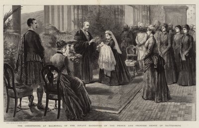 The Christening at Balmoral of the Infant Daughter of the Prince and Princess Henry of Battenberg by Robert Pritchett